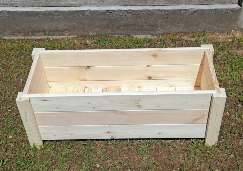 DONICA DREWNIANA OGRODOWA ZEWNĘTRZNA 83x35cm SOLIDNA SKRZYNKA NA ROŚLINY DONICA DREWNIANA OGRODOWA ZEWNĘTRZNA 83x35cm SOLIDNA SKRZYNKA NA ROŚLINY