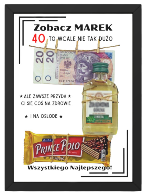 PREZENT NA 30 40 50 60 70 URODZINY RAMKA TABLICZKA NADRUK ŚMIESZNY UPOMINEK PREZENT NA 30 40 50 60 70 URODZINY RAMKA TABLICZKA NADRUK ŚMIESZNY UPOMINEK