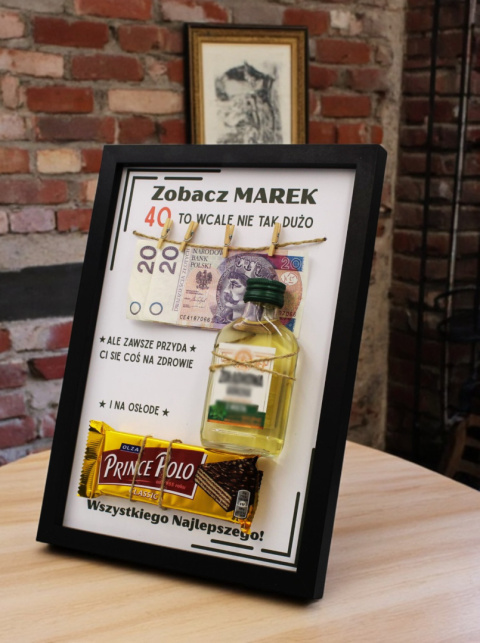 PREZENT NA 30 40 50 60 70 URODZINY RAMKA TABLICZKA NADRUK ŚMIESZNY UPOMINEK PREZENT NA 30 40 50 60 70 URODZINY RAMKA TABLICZKA NADRUK ŚMIESZNY UPOMINEK