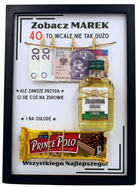 PREZENT NA 30 40 50 60 70 URODZINY RAMKA TABLICZKA NADRUK ŚMIESZNY UPOMINEK PREZENT NA 30 40 50 60 70 URODZINY RAMKA TABLICZKA NADRUK ŚMIESZNY UPOMINEK