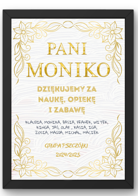 Podziękowanie Ramka Prezent dla Pani Przedszkolanki Nauczycielki Szkoła Podziękowanie Ramka Prezent dla Pani Przedszkolanki Nauczycielki Szkoła