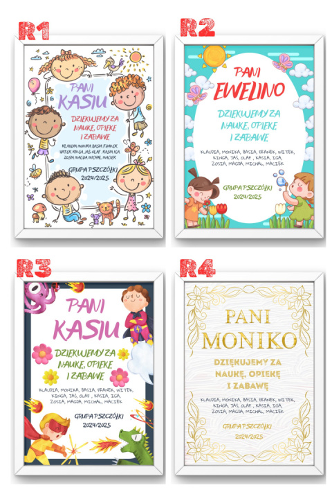Podziękowanie Ramka Prezent dla Pani Przedszkolanki Nauczycielki Szkoła Podziękowanie Ramka Prezent dla Pani Przedszkolanki Nauczycielki Szkoła