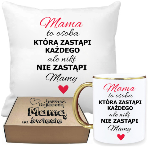 ZESTAW PREZENTOWY PODUSZKA I PIĘKNY KUBEK DLA MAMY DZIEŃ MATKI URODZINY ZESTAW PREZENTOWY PODUSZKA I PIĘKNY KUBEK DLA MAMY DZIEŃ MATKI URODZINY