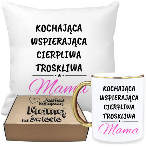 ZESTAW PREZENTOWY PODUSZKA I PIĘKNY KUBEK DLA MAMY DZIEŃ MATKI URODZINY ZESTAW PREZENTOWY PODUSZKA I PIĘKNY KUBEK DLA MAMY DZIEŃ MATKI URODZINY