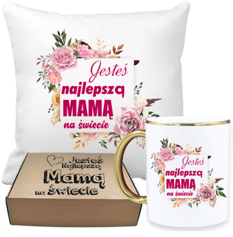 ZESTAW PREZENTOWY PODUSZKA I PIĘKNY KUBEK DLA MAMY DZIEŃ MATKI URODZINY ZESTAW PREZENTOWY PODUSZKA I PIĘKNY KUBEK DLA MAMY DZIEŃ MATKI URODZINY