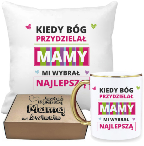 ZESTAW PREZENTOWY PODUSZKA I PIĘKNY KUBEK DLA MAMY DZIEŃ MATKI URODZINY ZESTAW PREZENTOWY PODUSZKA I PIĘKNY KUBEK DLA MAMY DZIEŃ MATKI URODZINY