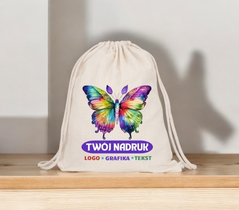 30 x PLECAK WOREK PREMIUM MOCNY Z DOWOLNYM NADRUKIEM ZDJĘCIE GRAFIKA LOGO TEKST