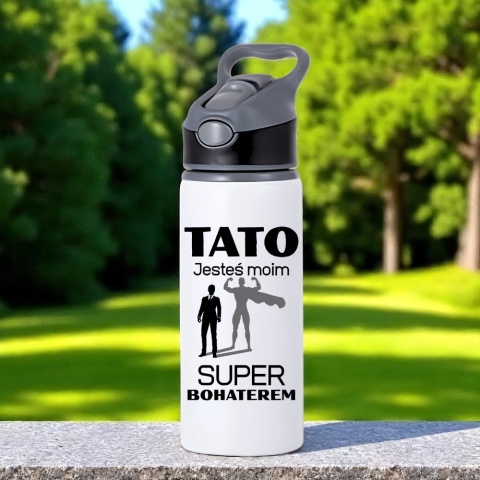 BIDON PREZENT DLA TATY DZIEŃ OJCA BUTELKA NA WODĘ AUTOMATYCZNY USTNIK BIDON PREZENT DLA TATY DZIEŃ OJCA BUTELKA NA WODĘ AUTOMATYCZNY USTNIK