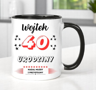 KUBEK PREZENT NA 40 URODZINY MĘŻCZYZNY KOLEGI MĘŻA Z DOWOLNYM IMIENIEM #