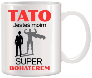 KUBEK Z NADRUKIEM ŚMIESZNY PREZENT DLA TATY TEŚCIA DZIEŃ OJCA URODZINY