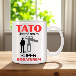 KUBEK Z NADRUKIEM ŚMIESZNY PREZENT DLA TATY TEŚCIA DZIEŃ OJCA URODZINY