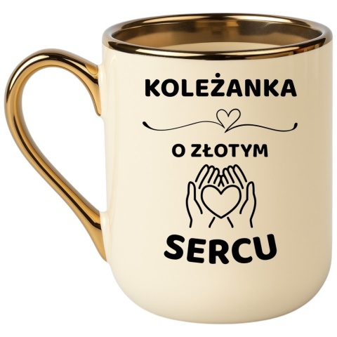 Kubek PREMIUM z dedykacją wyjątkowy elegancki prezent dla KOLEŻANKI