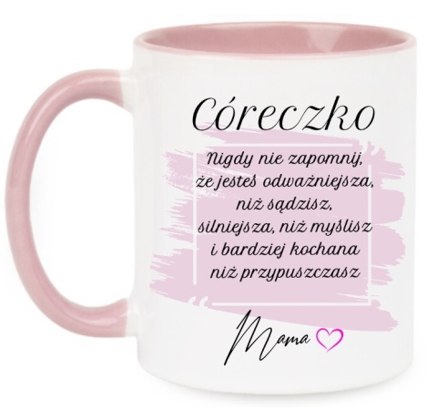 Kubek z dedykacją dla Córki - wyjątkowy prezent od mamy na każdą okazję