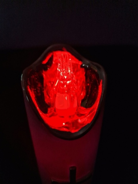 Świeca dekoracyjna znicz wkład LED biały z bateriami Cortina 15 cm