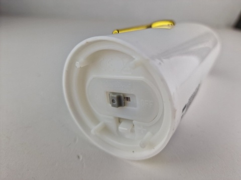 Świeca dekoracyjna znicz wkład LED biały z bateriami Cortina 15 cm