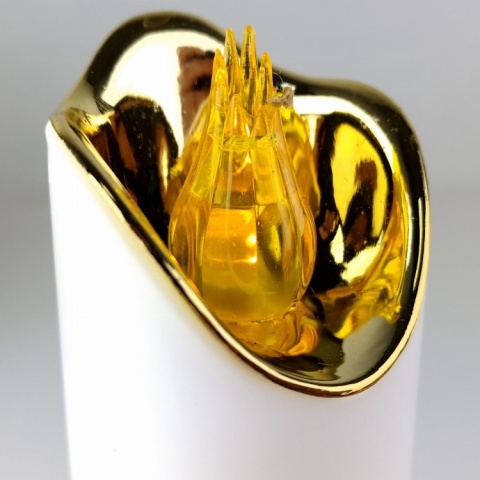 Świeca dekoracyjna znicz wkład LED biały z bateriami Cortina 17 cm