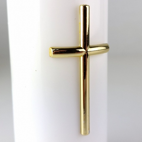 Świeca dekoracyjna znicz wkład LED biały z bateriami Cortina 17 cm