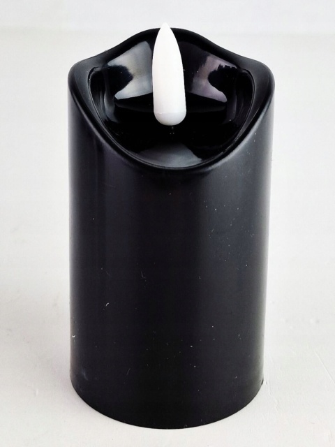 Świeca dekoracyjna znicz wkład LED czarny Cortina 9,5 cm