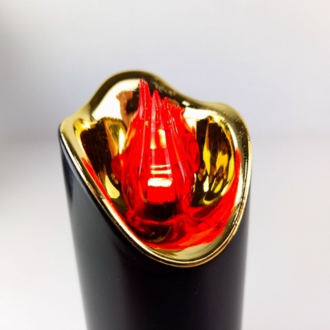 Świeca dekoracyjna znicz wkład LED czarny z bateriami Cortina 15 cm