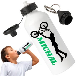 Bidon z nadrukiem Butelka na wodę Trening Sport Szkoła z Imieniem