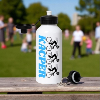 Bidon z nadrukiem Butelka na wodę Trening Sport Szkoła z Imieniem
