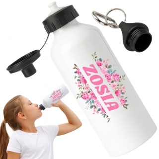 Bidon z nadrukiem Butelka na wodę Trening Sport Szkoła z Imieniem