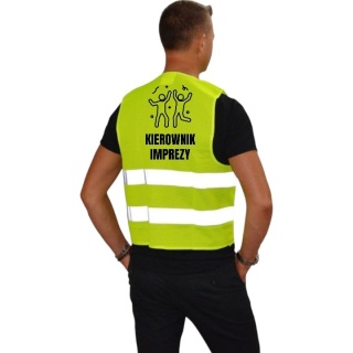 Kamizelka odblaskowa imprezowa premium na imprezę wieczór kawalerski