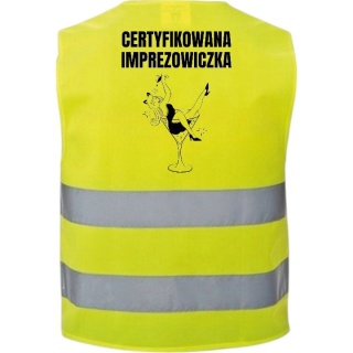 Kamizelka odblaskowa imprezowa premium na imprezę wieczór panieński