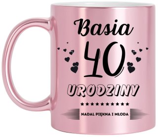Kubek prezent na 40 urodziny kobiety koleżanki mamy z dowolnym imieniem