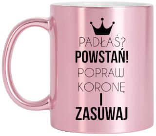 Kubek różowy premium dla żony koleżanki dziewczyny Walentynki urodziny