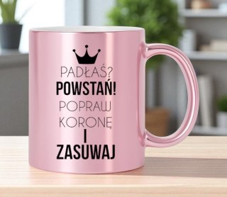 Kubek różowy premium dla żony koleżanki dziewczyny Walentynki urodziny