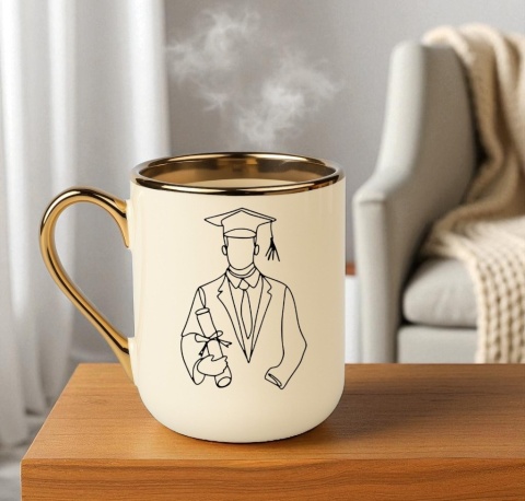 Kubek PREMIUM prezent PAN MAGISTER z imieniem upominek zakończenie studiów