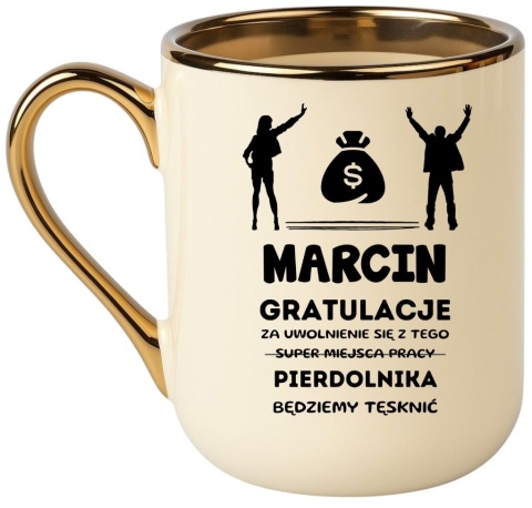 Kubek PREMIUM prezent dla KOLEGI Z PRACY z imieniem śmieszny upominek