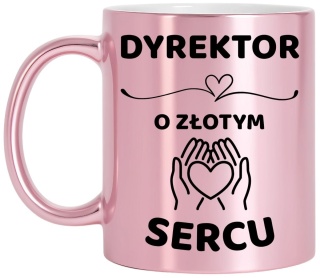 Kubek różowy z dedykacją wyjątkowy prezent dla Pani DYREKTOR