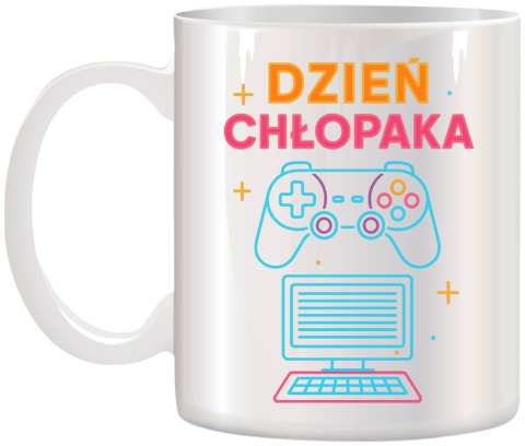 Kubek z nadrukiem prezent Dzień CHŁOPAKA dla kolegi chłopca urodziny wzory