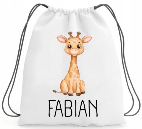 Plecak z imieniem worek do szkoły przedszkola na buty kapcie