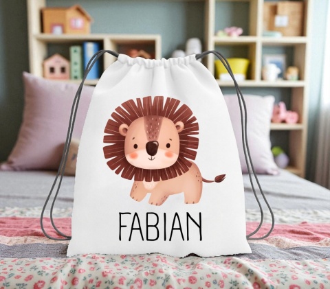 Plecak z imieniem worek do szkoły przedszkola na buty kapcie