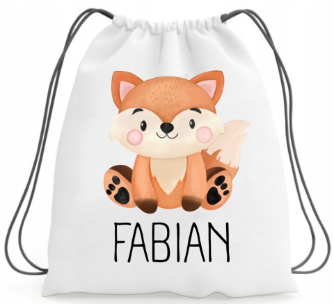 Plecak z imieniem worek do szkoły przedszkola na buty kapcie