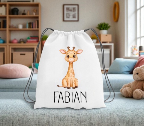 Plecak z imieniem worek do szkoły przedszkola na buty kapcie