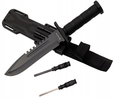 HASTAA NÓŻ TAKTYCZNY WOJSKOWY MYŚLIWSKI KRZESIWO OSTRZAŁKA KOMPAS SURVIVAL