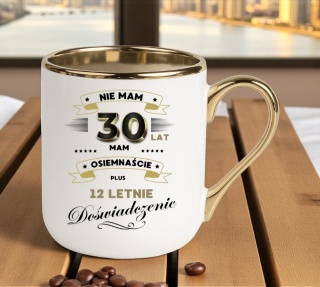 Kubek PREMIUM prezent na URODZINY 30 LAT oryginalny upominek z dedykacją