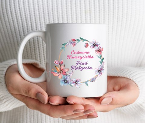 KUBEK PREZENT DZIEŃ NAUCZYCIELA WYCHOWAWCY NAUCZYCIELKI Z IMIENIEM