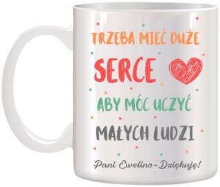 KUBEK Z IMIENIEM PREZENT NA DZIEŃ NAUCZYCIELA WYCHOWAWCY PRZEDSZKOLANKI