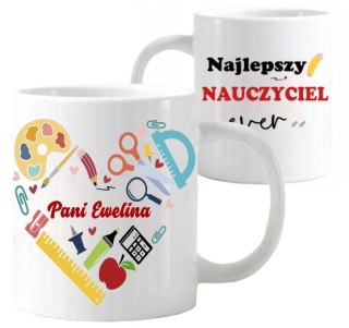 KUBEK Z IMIENIEM PREZENT NA DZIEŃ NAUCZYCIELA WYCHOWAWCY PRZEDSZKOLANKI