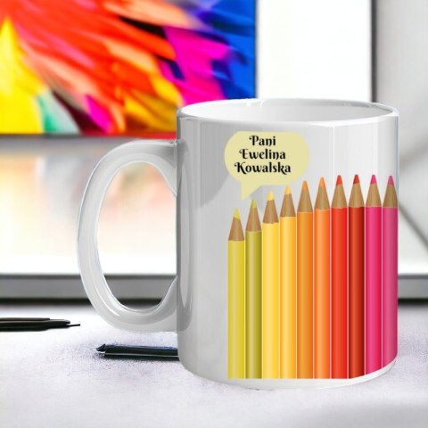 KUBEK Z NADRUKIEM PREZENT DLA NAUCZYCIELA WYCHOWAWCY PRZEDSZKOLANKI