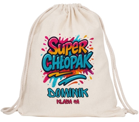 Plecak PREMIUM na Dzień Chłopaka worek na buty kapcie do szkoły przedszkola