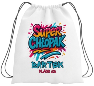 Plecak z imieniem Dzień Chłopaka worek na buty kapcie do szkoły przedszkola