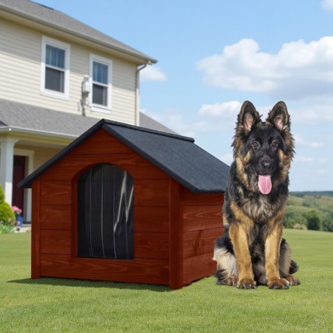 BUDA DREWNIANA OCIEPLANA DLA PSA PREMIUM XXL BARDZO DUŻA 106x88x97 PALISAND