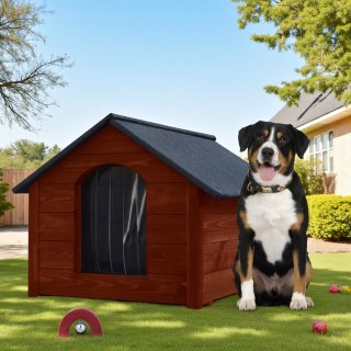 BUDA DREWNIANA OCIEPLANA DLA PSA PREMIUM XL DUŻA 103x71x85 PALISANDER