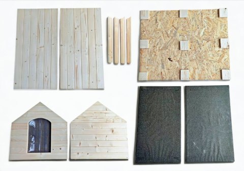 BUDA DREWNIANA OCIEPLANA DLA PSA PREMIUM L ŚREDNIA 85x60x60 HEBAN